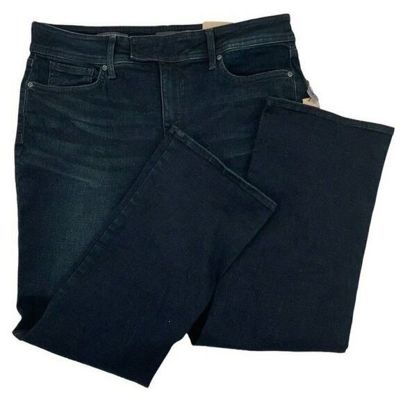 NYDJ Jeans Womens Size 12 Marilyn Straight Leg LiftXTuck Slim Whiskers Denim NEW - Picture 5 of 12